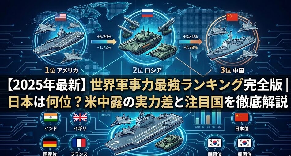 【2026年最新】日本の軍事力ランキングは世界何位？自衛隊の実力を徹底解説