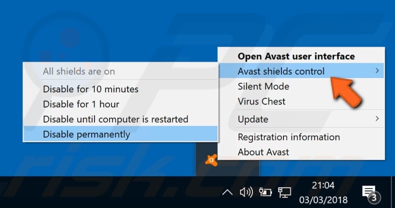 How Do You Temporarily Disable Avast Antivirus
