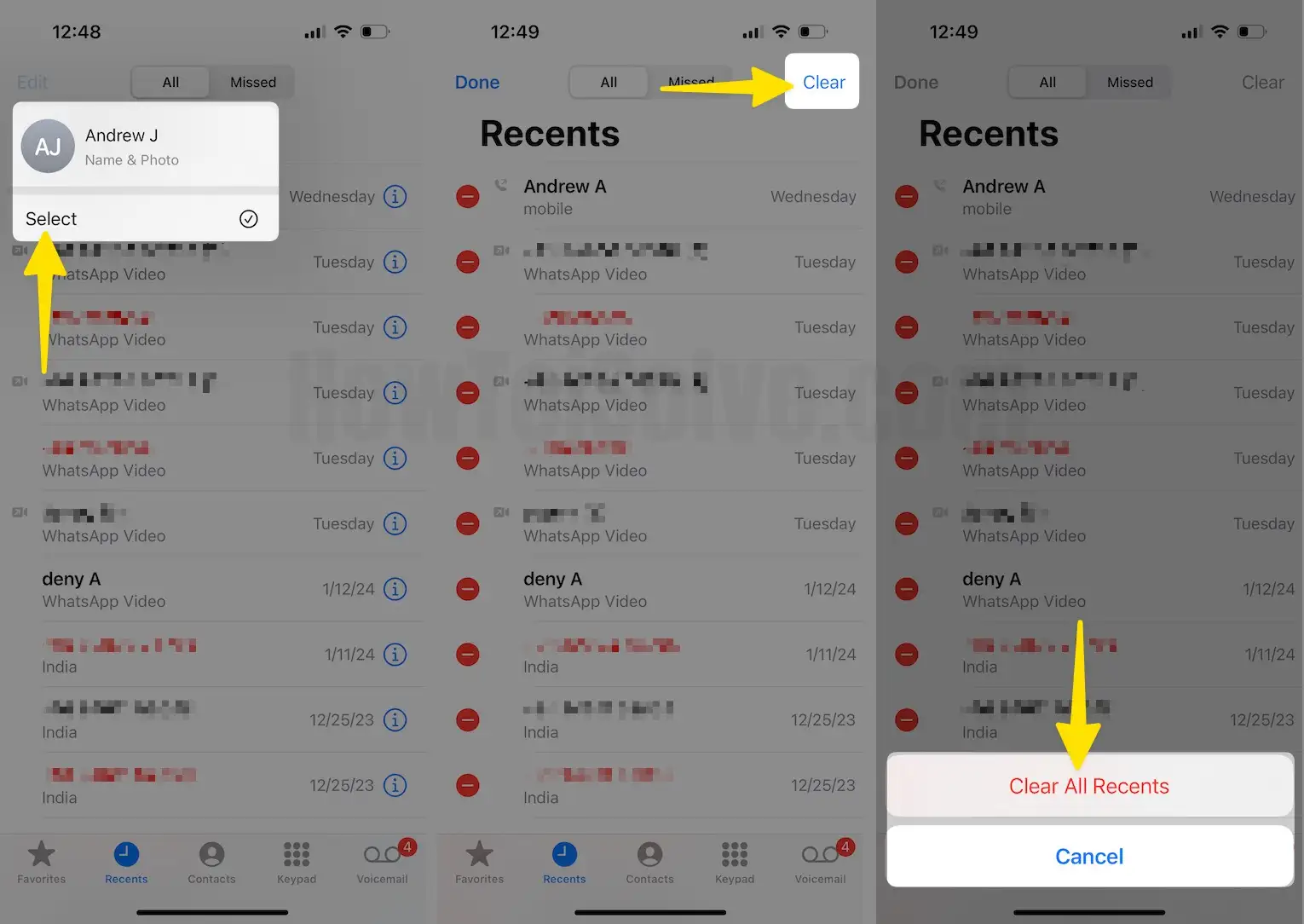 How to Delete All Missed Calls on Iphone
