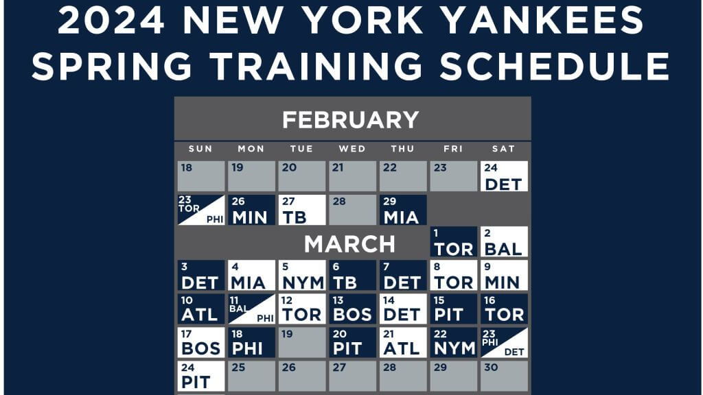 When Does New York Yankees Spring Training Start