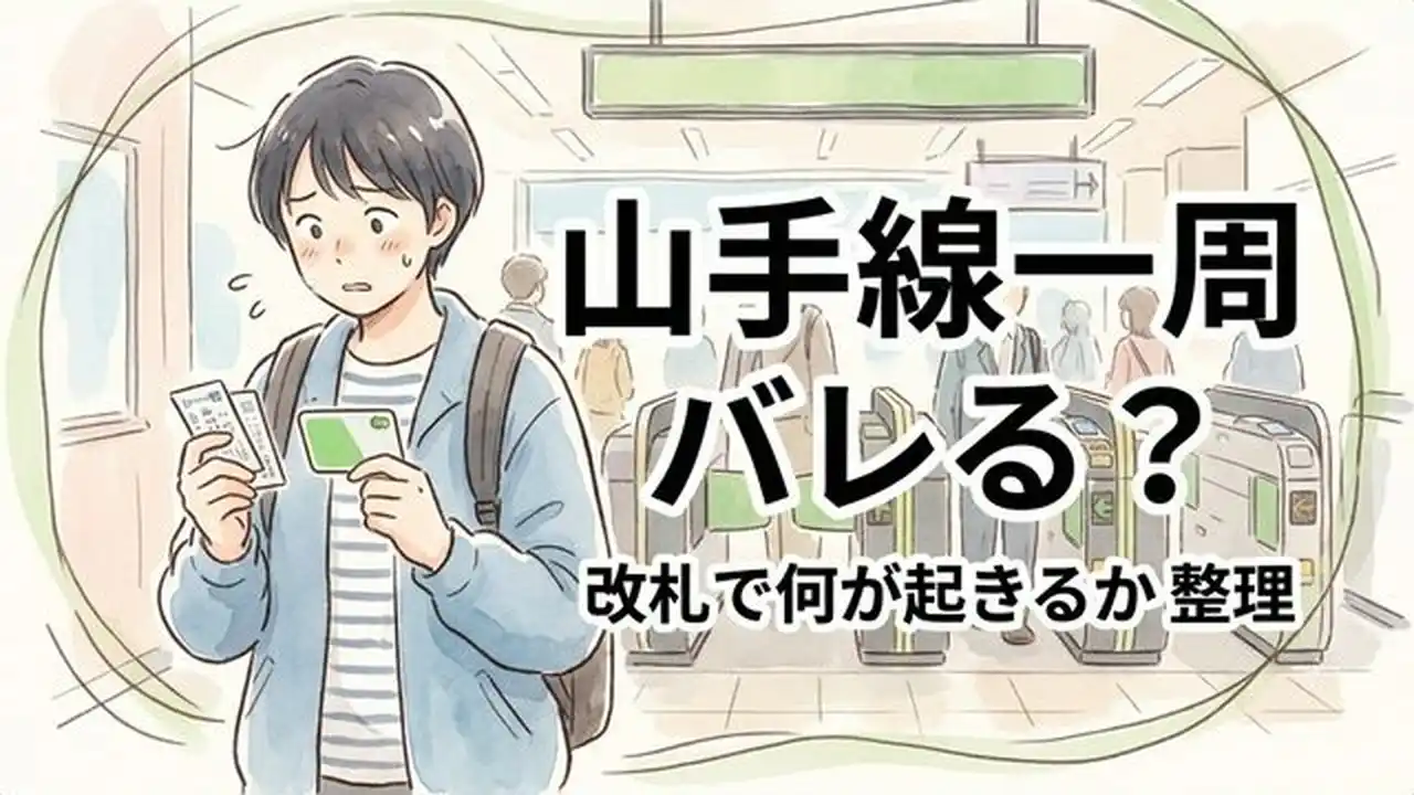 山手線一周はバレる？自動改札エラーの理由と不正乗車の境界線