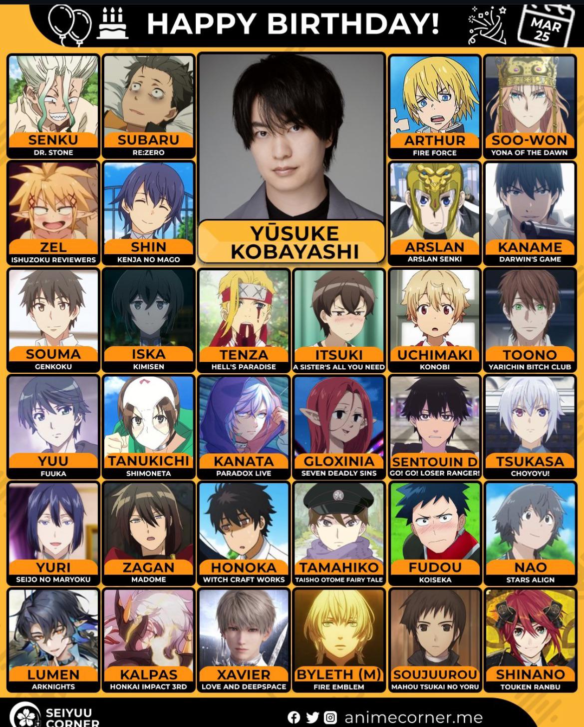 小林裕介の人気キャラと代表作一覧！スバルや千空に見る圧巻の演技力