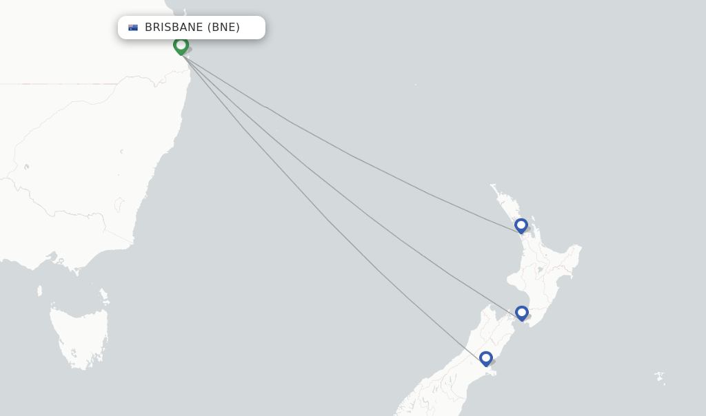 Flight Time to New Zealand from Brisbane