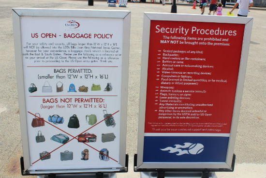 Usta Us Open Bag Policy
