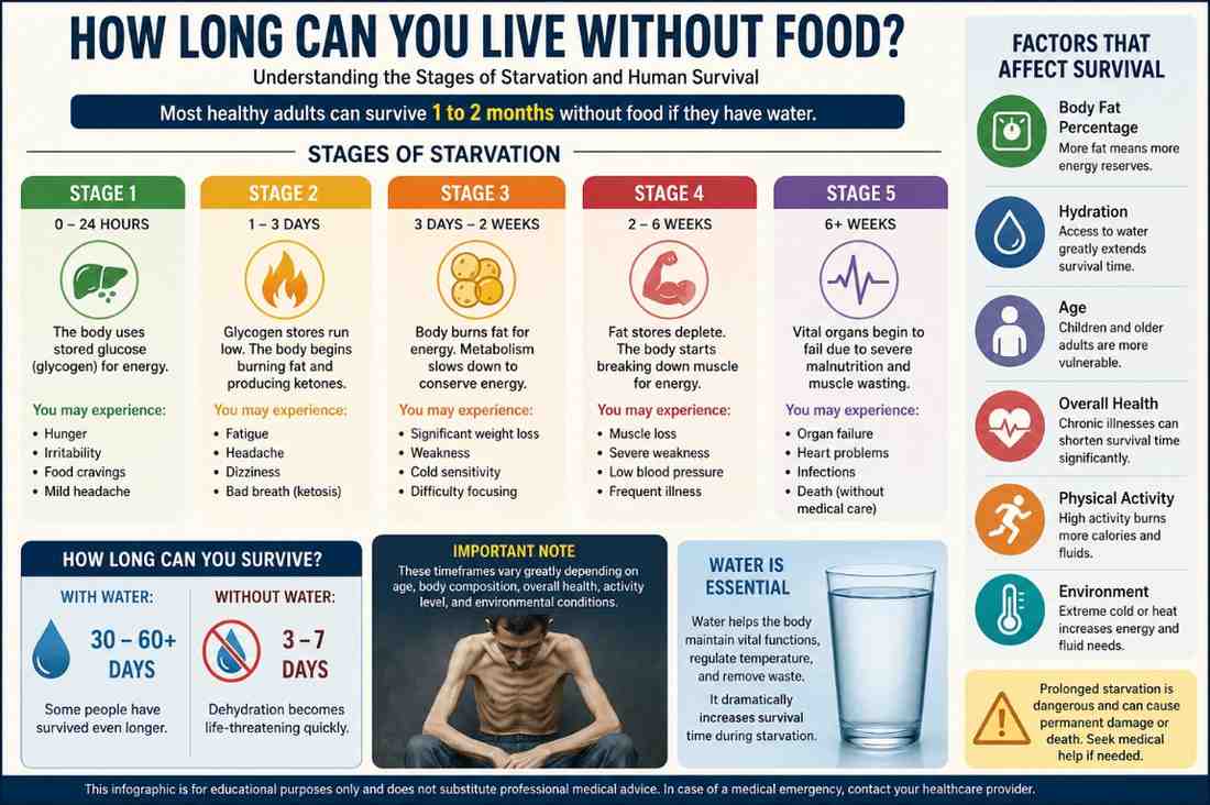 How Long Can a Human Being Live Without Food