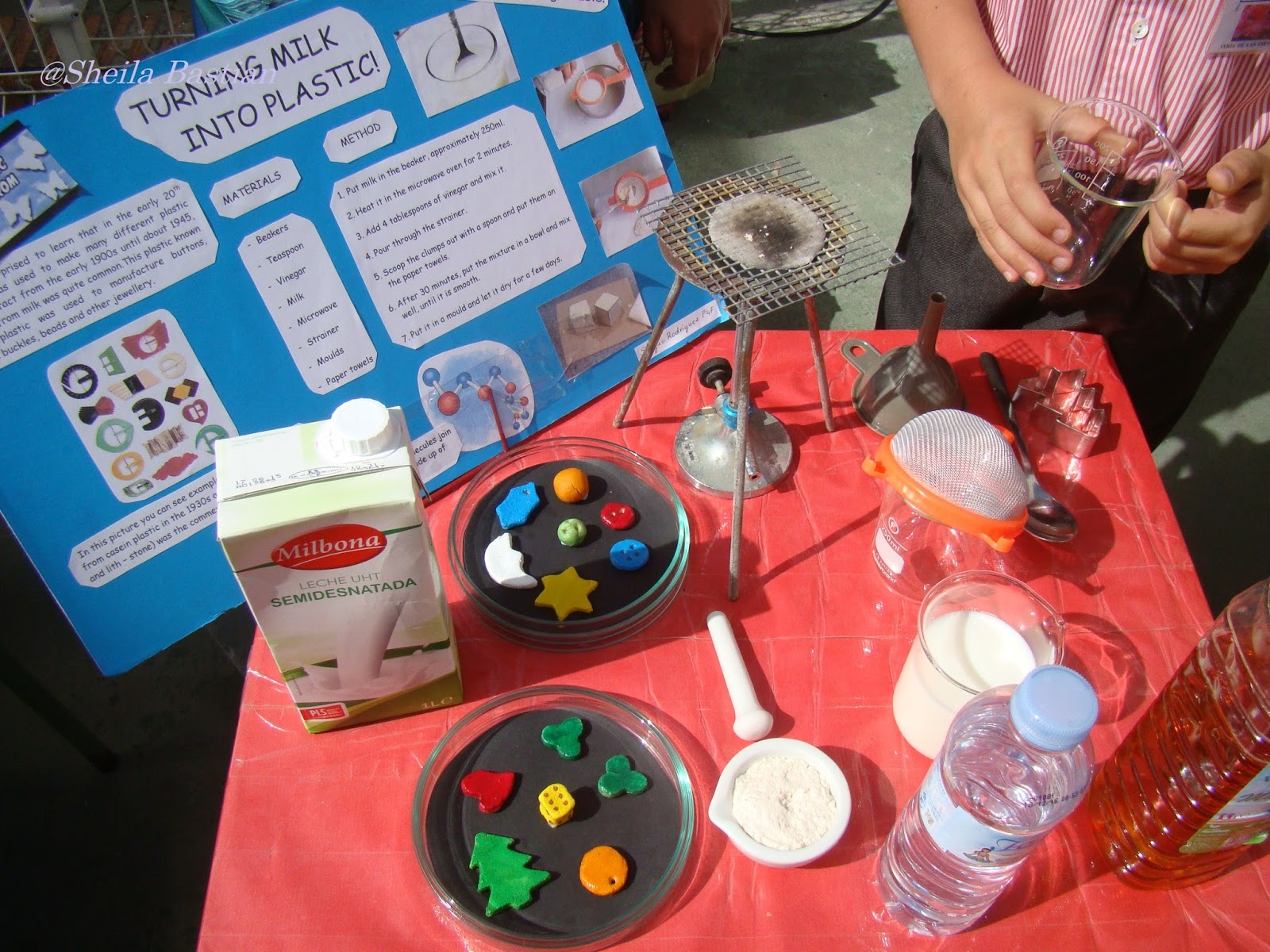 Science Fair Project Turning Milk into Plastic