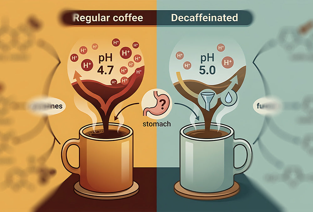 Does Decaf Coffee Have Less Acid Than Regular Coffee