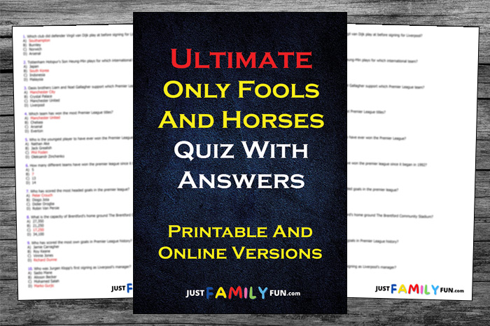 Only Fools and Horses Quiz with Answers