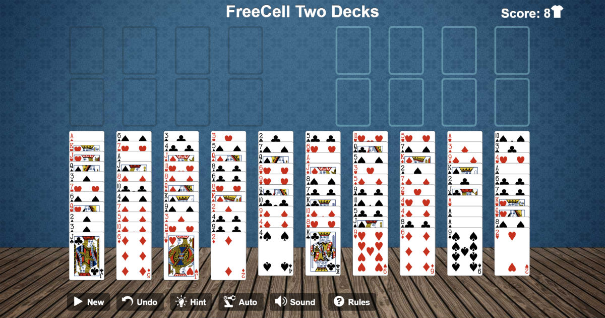 Freecell Two Decks - Solitaire Games