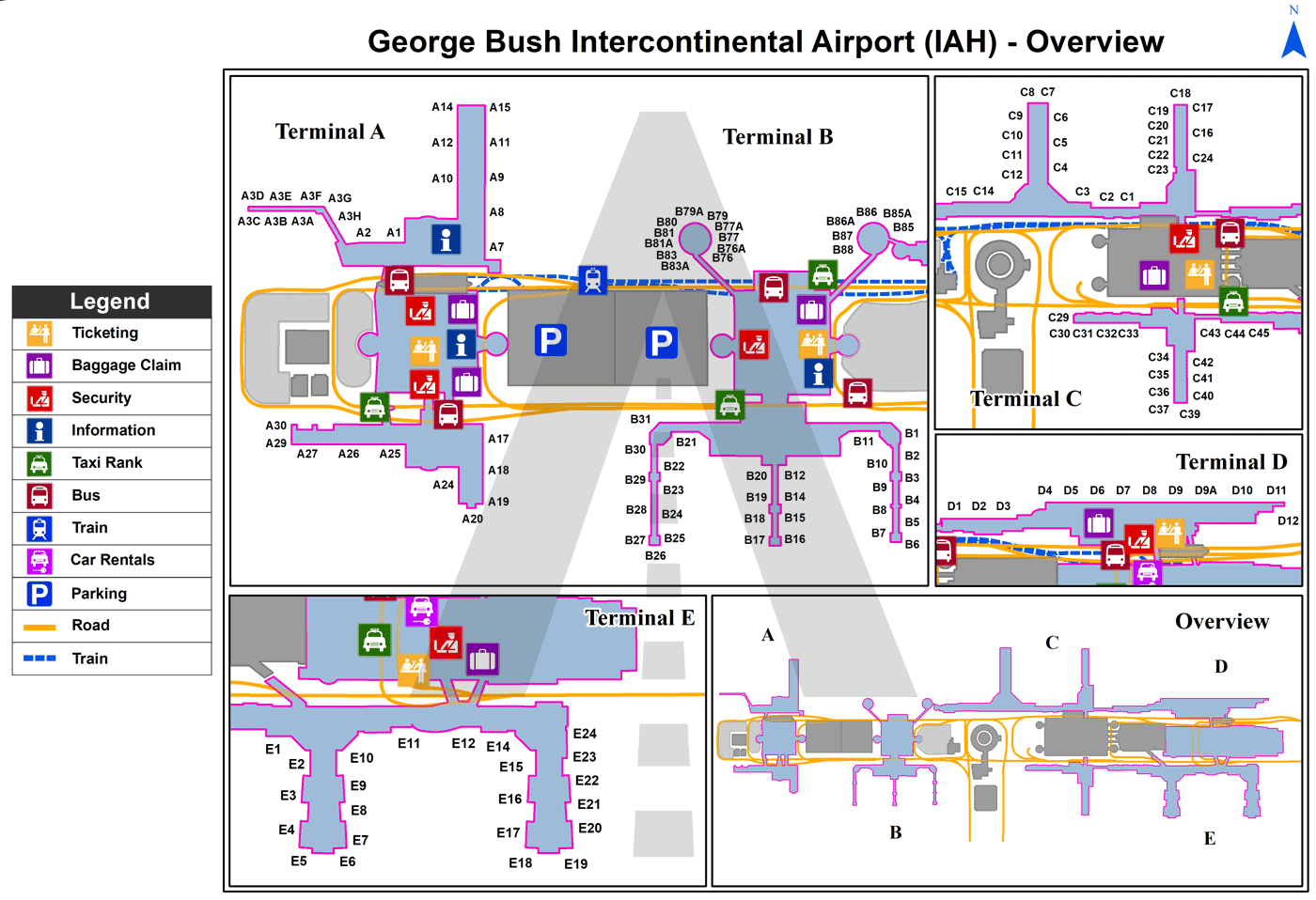 George Bush International Airport Code