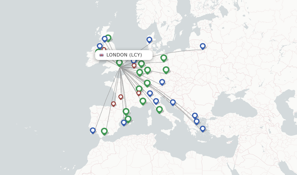 Where to Fly from London City Airport