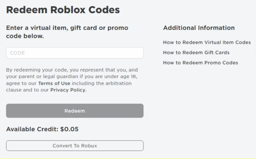 Robux Codes That Haven't Been Used