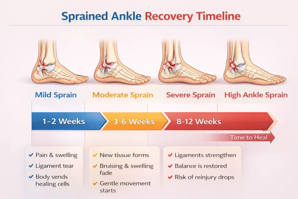 Sprained Ankle Healing Time