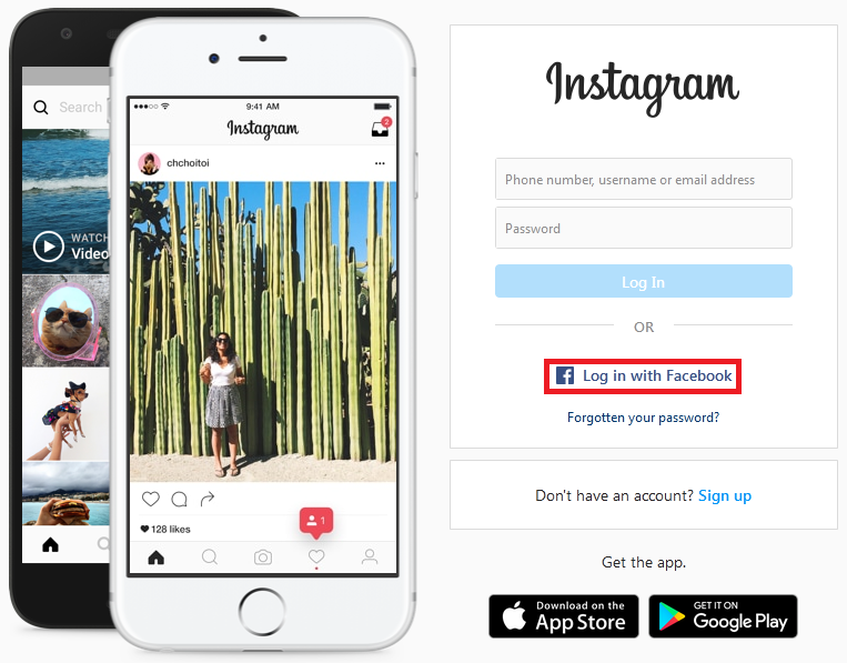 How to Log in to Instagram Using Facebook
