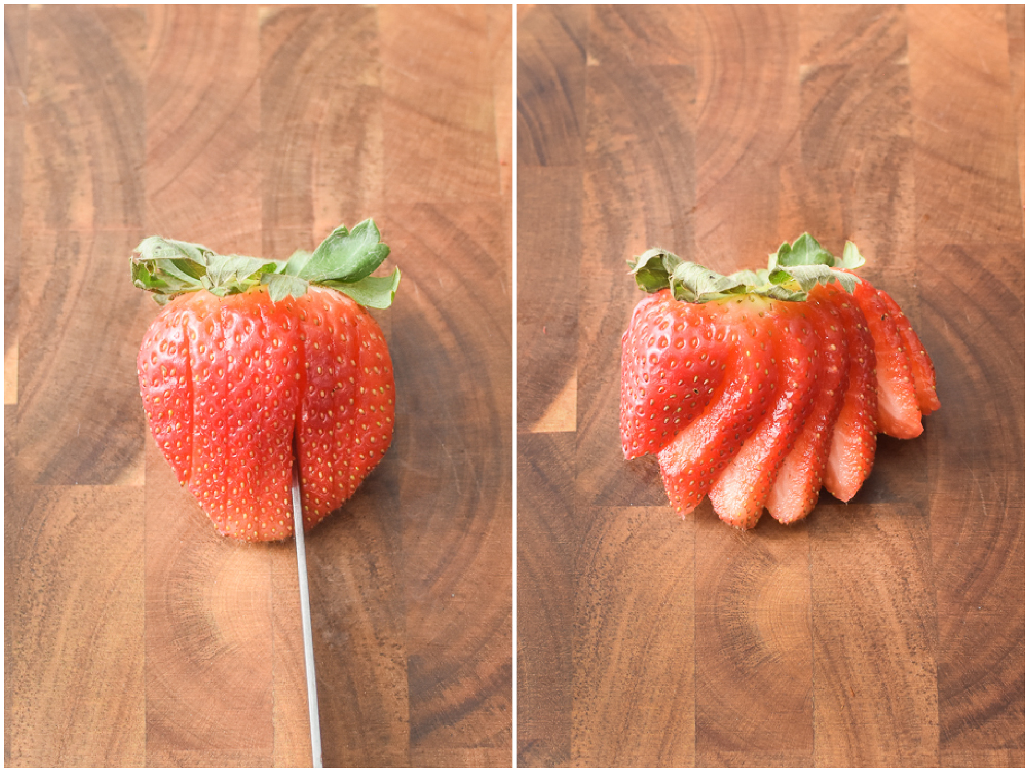 How to Slice a Strawberry