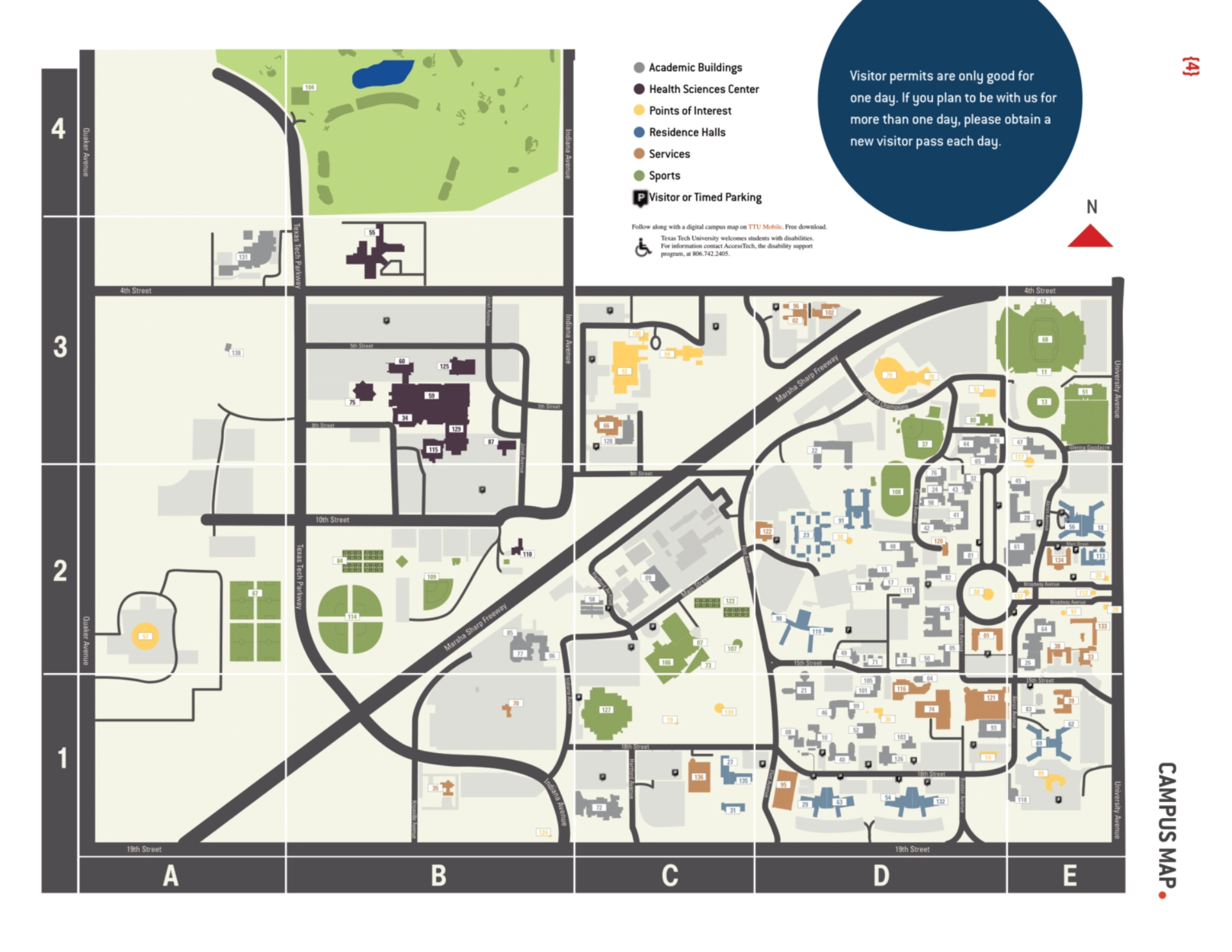 Campus Map Texas Tech