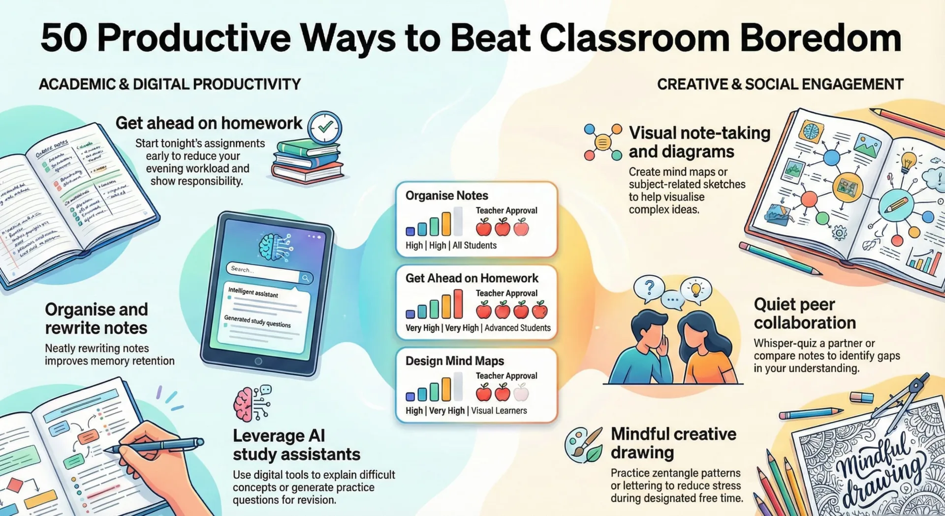 What to Do When Bored in Class Without Getting in Trouble