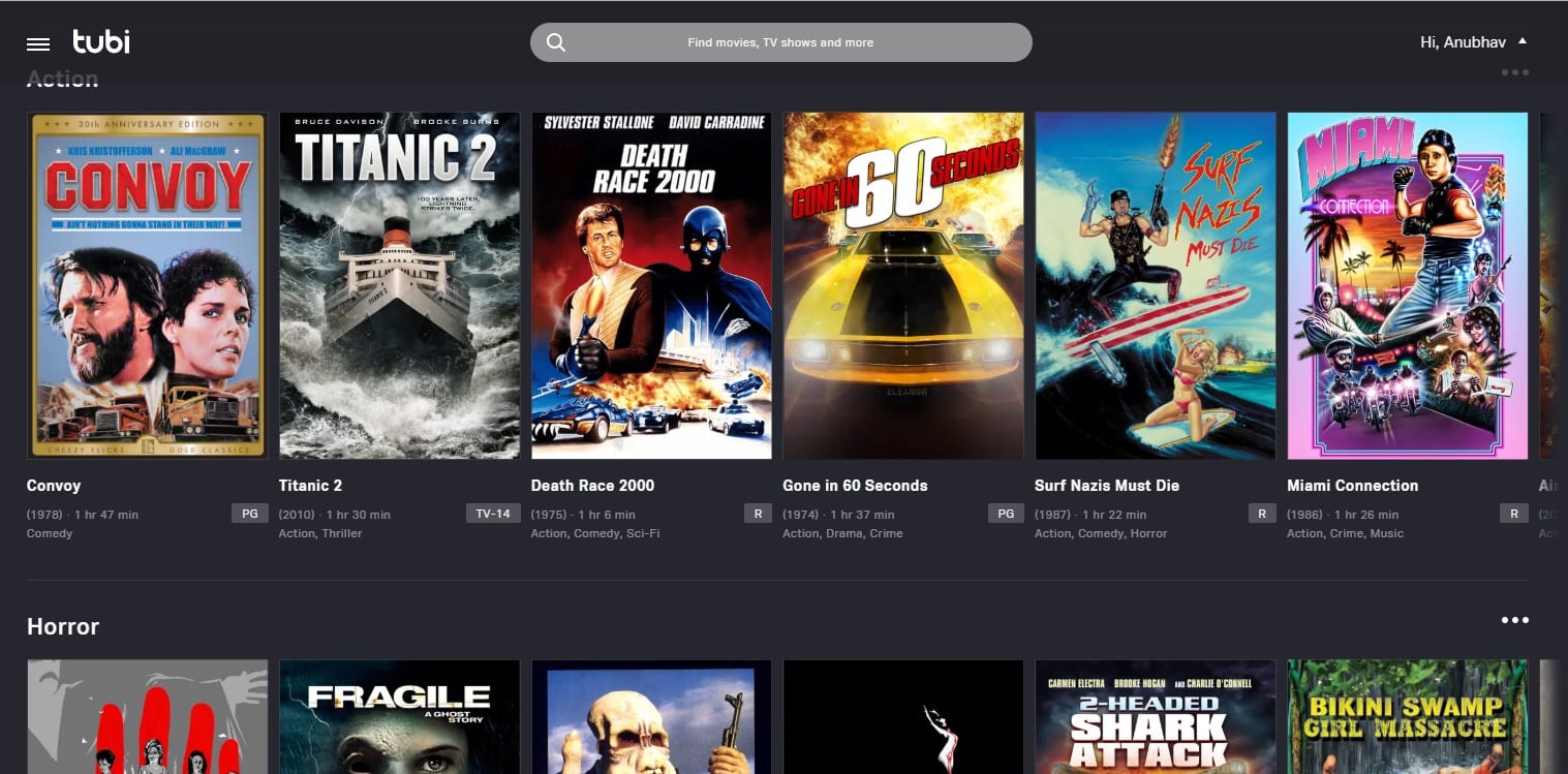 Can U Download Movies on Tubi