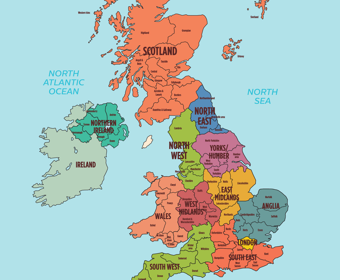 Regions Great Britain