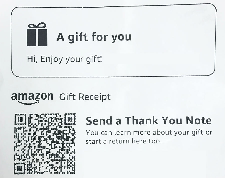 What Does an Amazon Gift Message Look Like