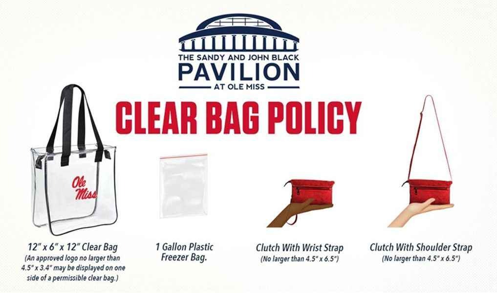 Ole Miss Pavilion Bag Policy