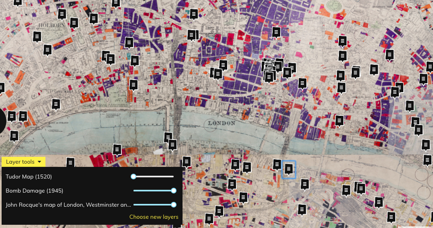 London Second World War Bomb Map