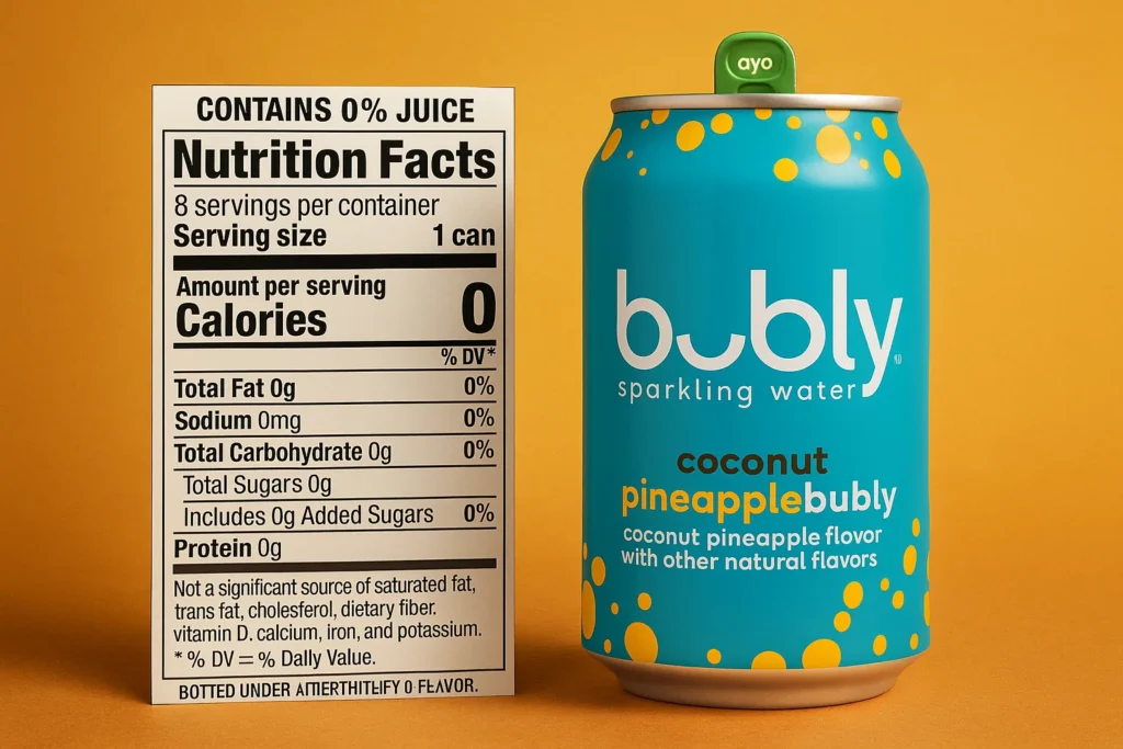 Does Bubly Have Aspartame