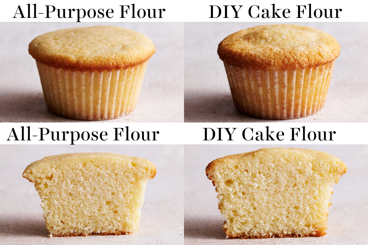 Cake Flour and Regular Flour
