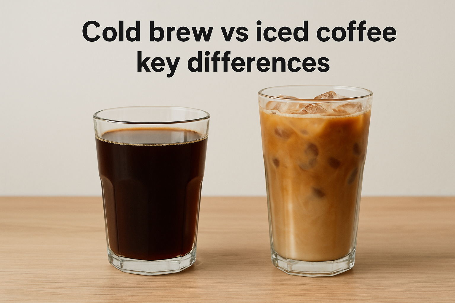 Difference Between Cold Brew Coffee and Iced Coffee