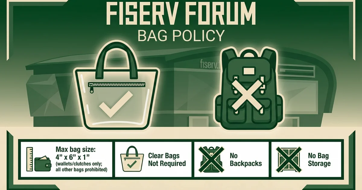 Bag Policy for Fiserv Forum