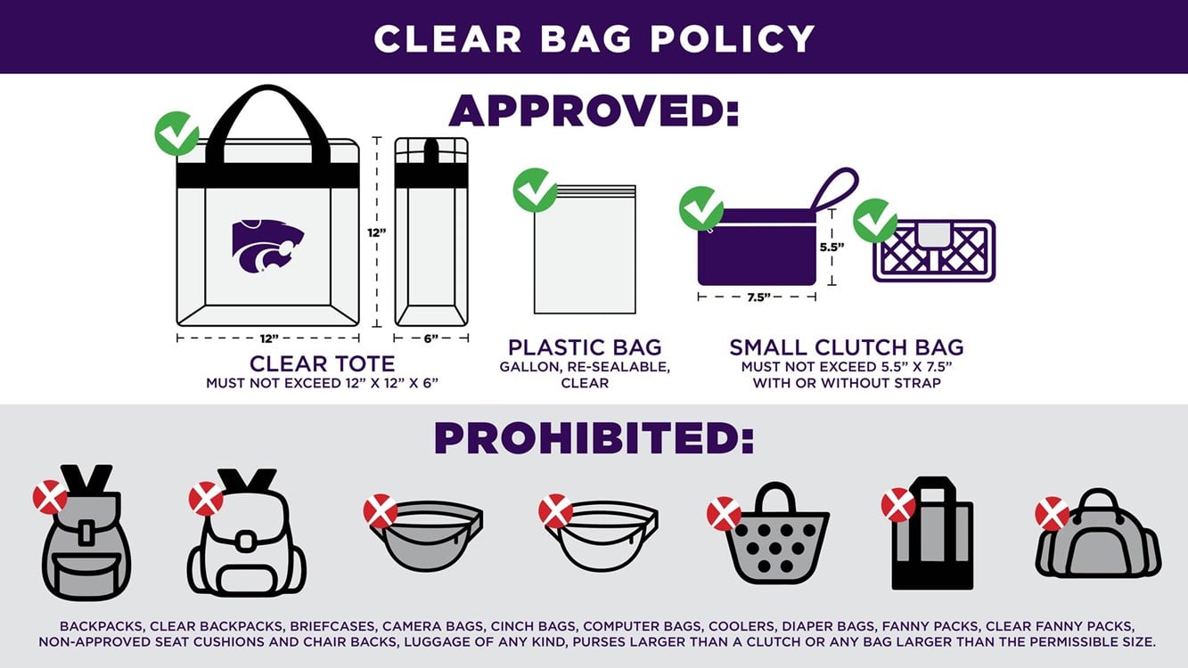 K State Stadium Bag Policy