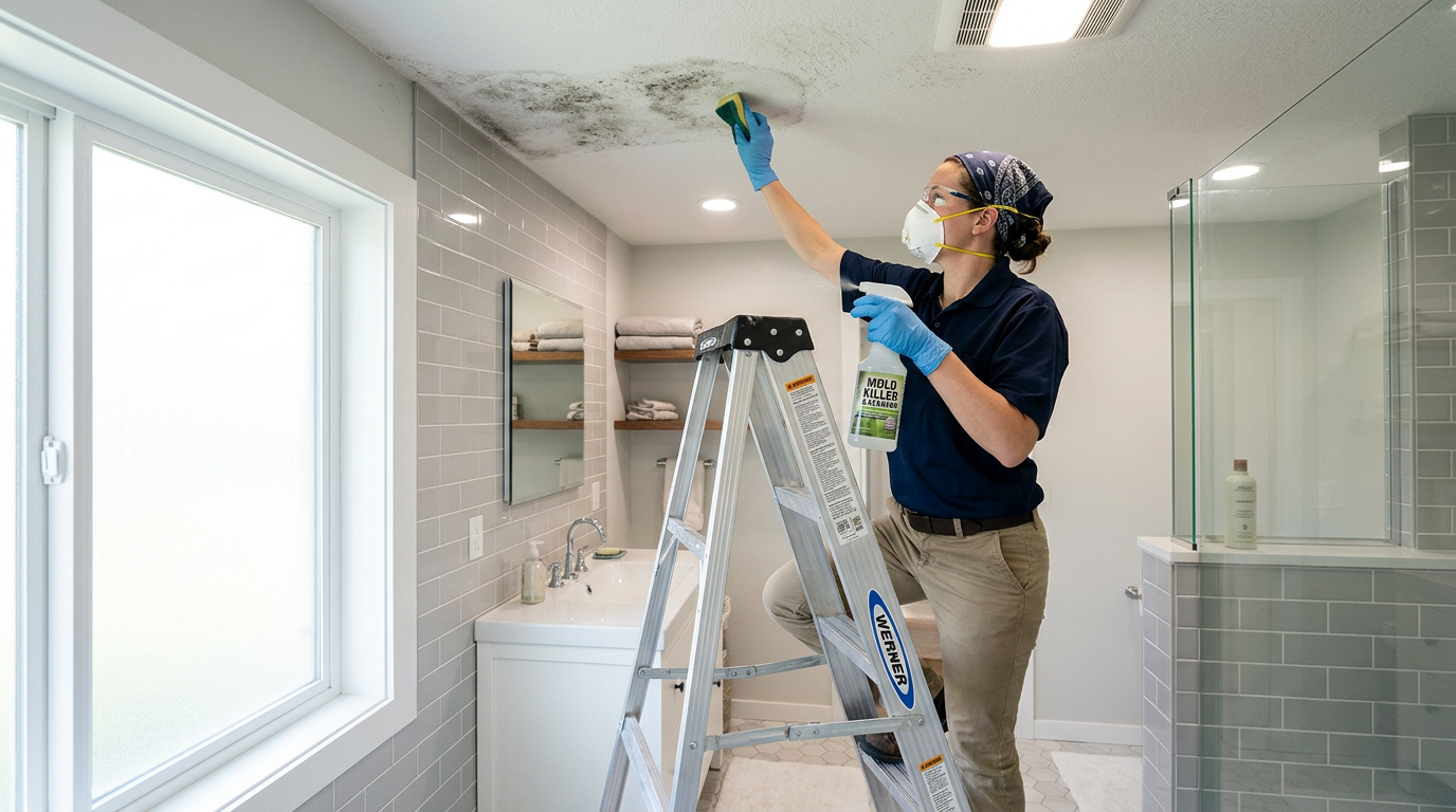 How to Kill Mold in Bathroom Ceiling