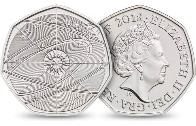 Sir Isaac Newton 50P