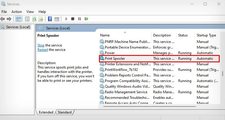 How to Get to the Print Spooler