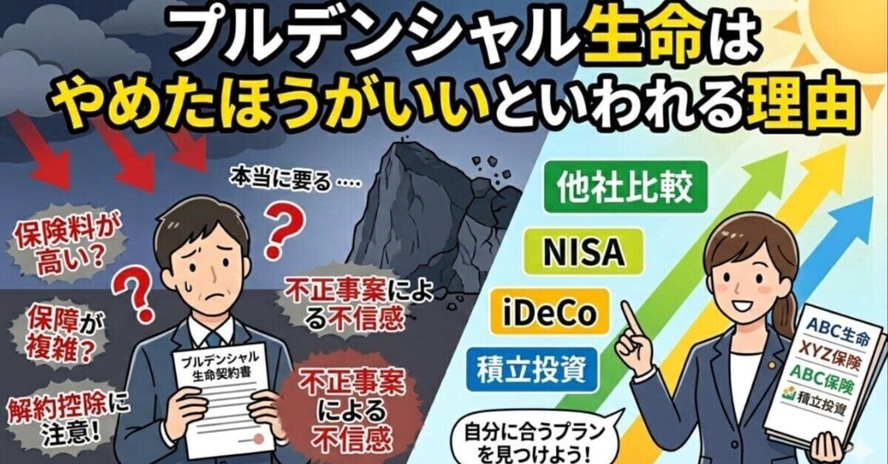プルデンシャルはやめた方がいい？2026年最新の評判と後悔の真相