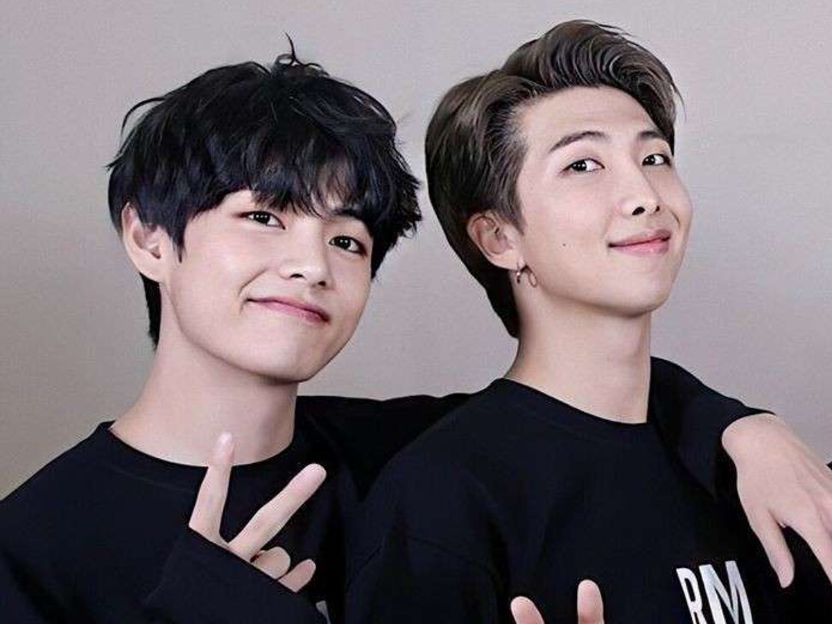 Bts v and Rm Photos