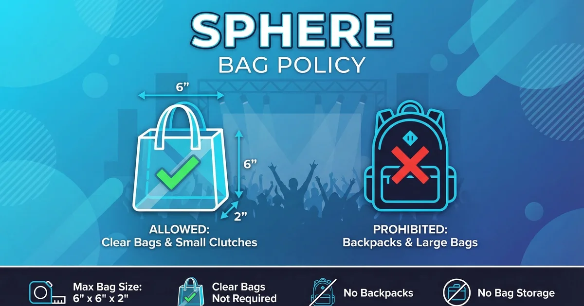 The Sphere Clear Bag Policy