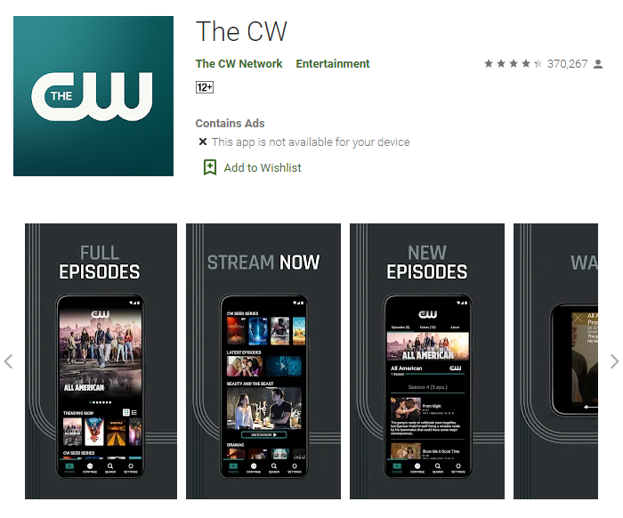 The Cw Network App for Android