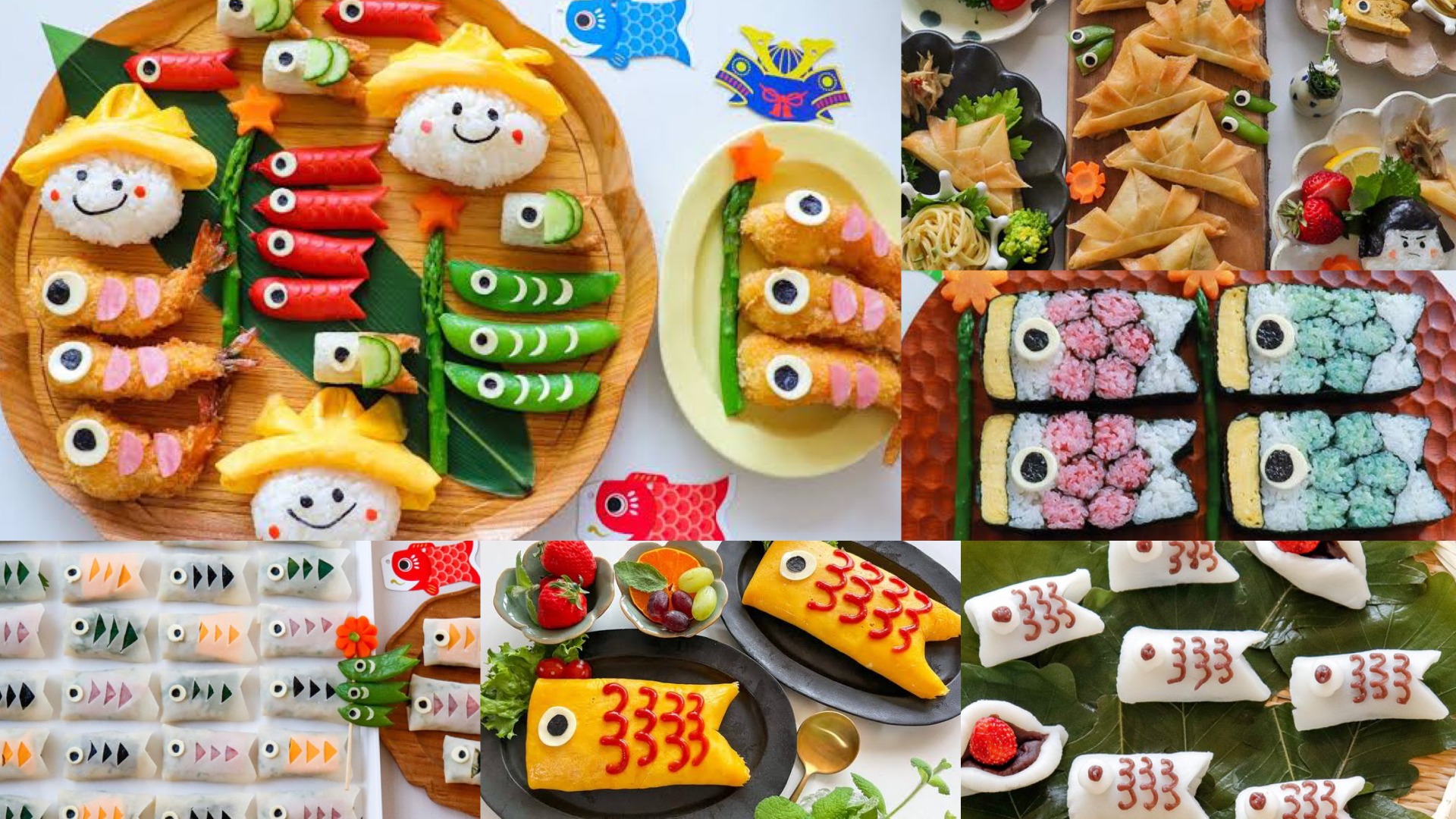 子どもの日メニュー決定版！鯉のぼりオムライス＆兜春巻き簡単映え献立
