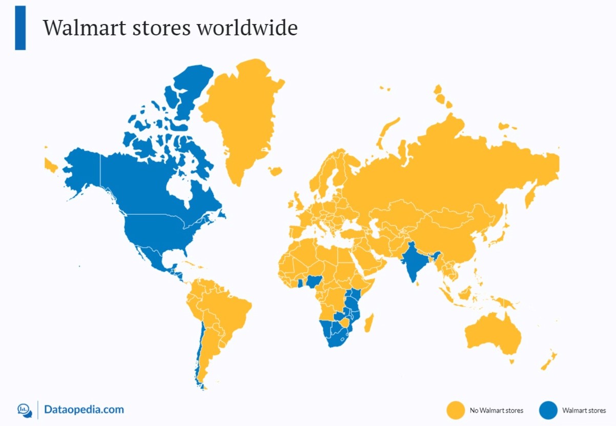 How Many Walmarts in the World