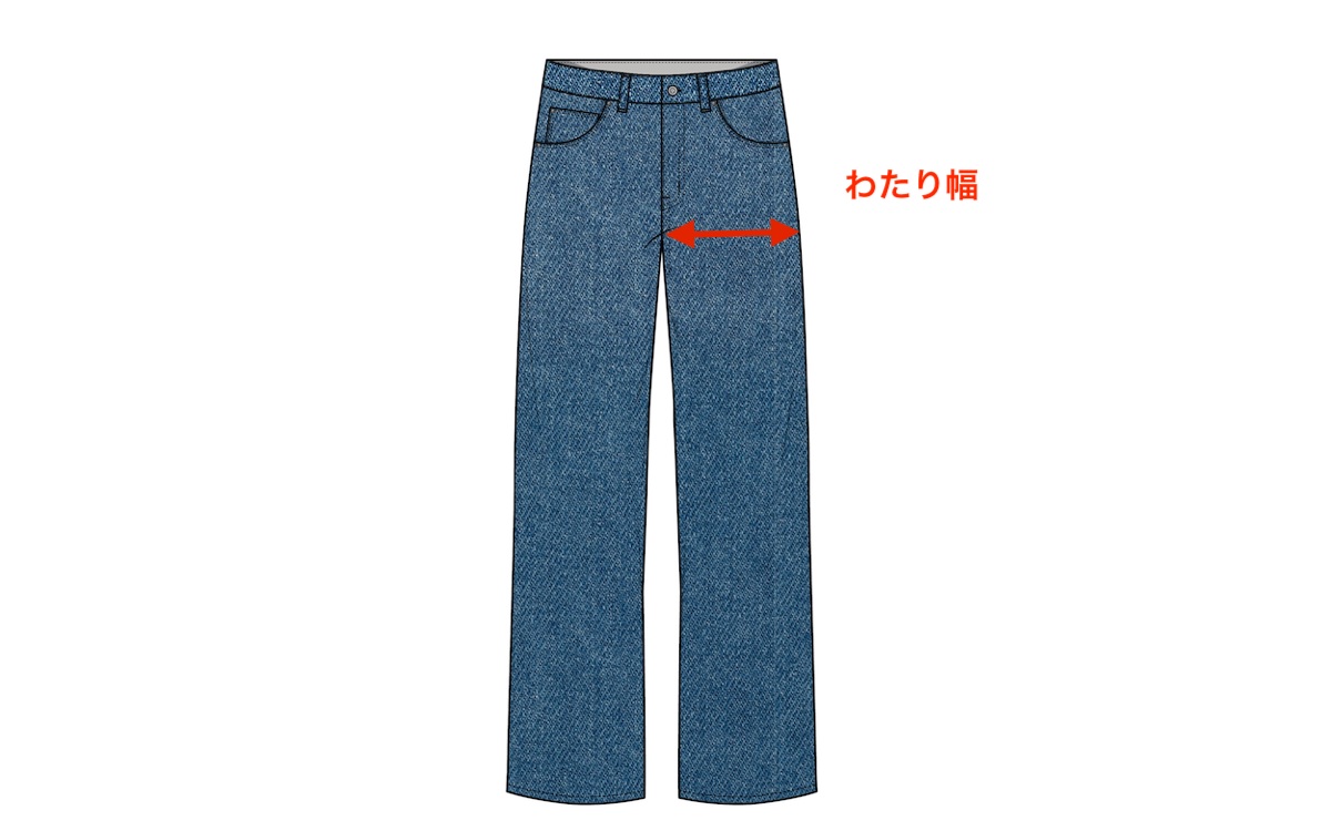 ズボンの渡り幅とは？通販で失敗しない測り方と太もも周りの黄金比