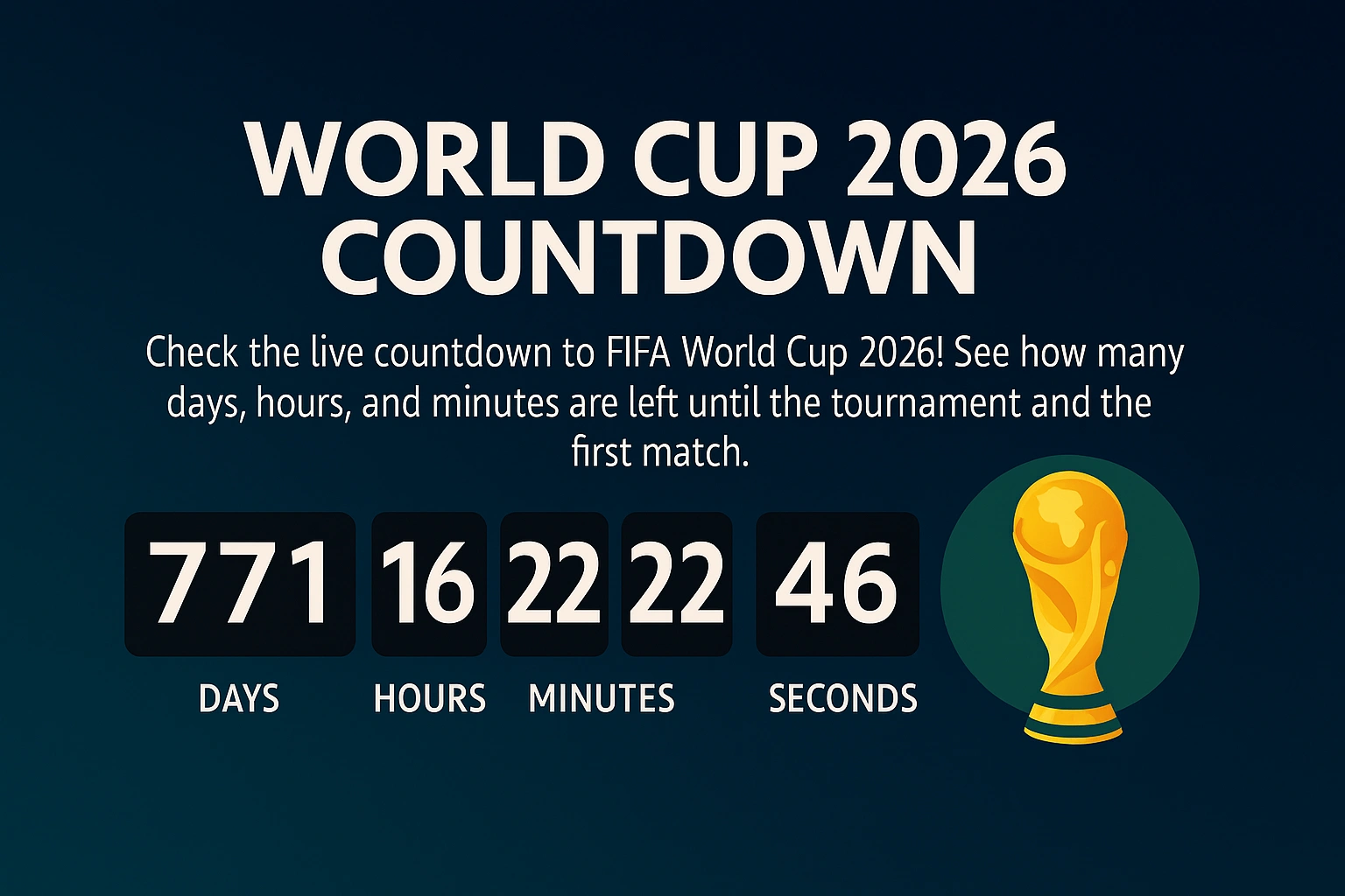 How Many Day to World Cup