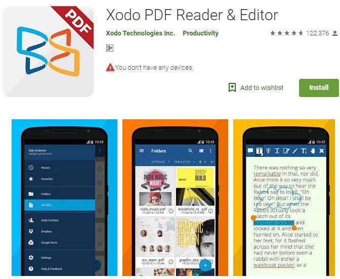 Xodo Pdf Reader & Editor for Android