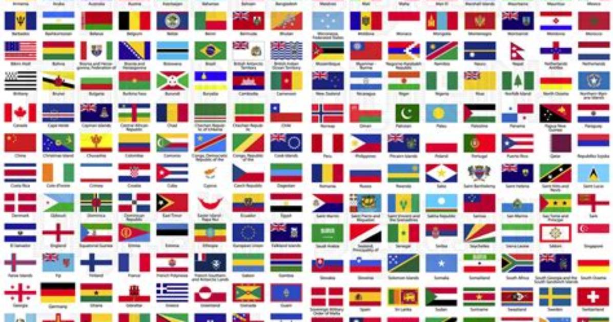 Flags with A